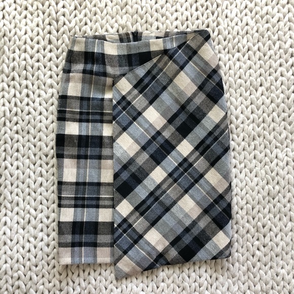 Zara Dresses & Skirts - Zara Plaid Checkered Pencil Wrap Skirt